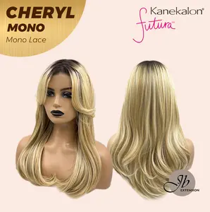 JBEXTENSION CHERYL MONO Monofilament Handmade Wig 6X5 Full Monofilament Hand Tied Top Wig 22 Inches Blonde Mono Lace Wig With Anti-slip Silicone Strips Glueless Wig CHERYL MONO【BENDY EAR TABS】