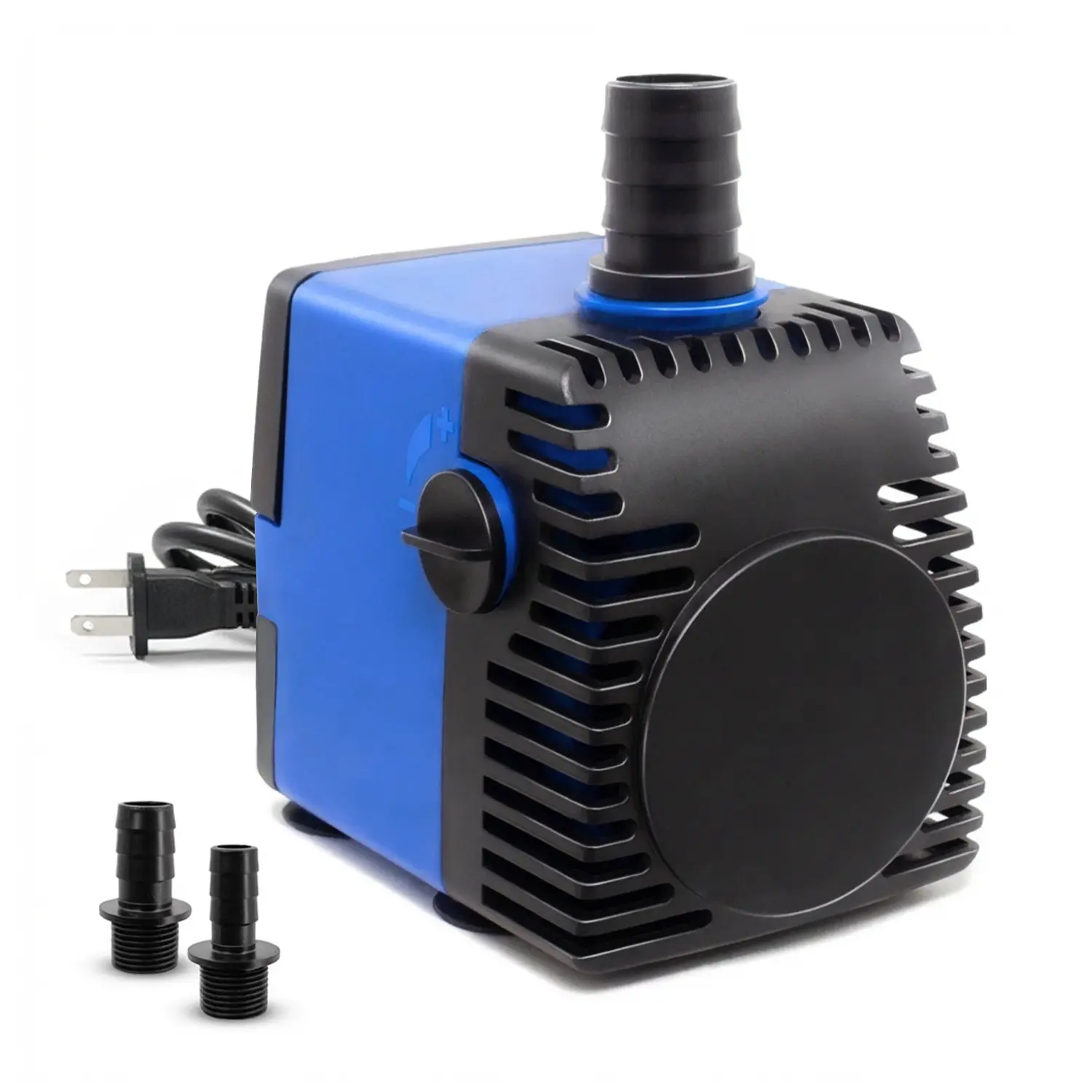 Aqua Dream Classic Submersible Water Pump for Aquariums & Fountains, 530 GPH Submersible Water Pumps with Adjustable High-Lift, Easy-Clean, Pond-Safe Design, 6-ft Plug, 1/2, 3/4, 3/5 ID Tubing Adapters, 3.75" L x 2.75" W x 3.75" H