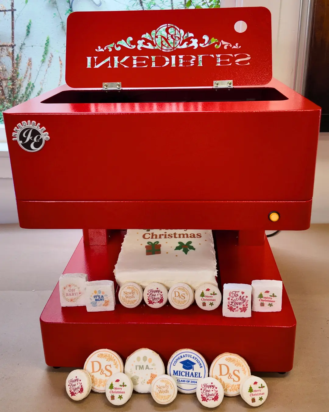Inkedibles CakePro QUATRO V2 (Direct-to-Food Edible Printer) - prints to Cookies, Cakes, Macarons and more