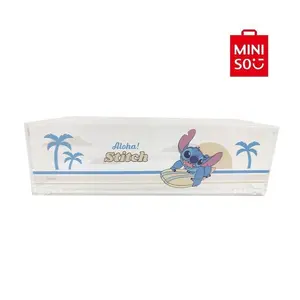 Disney Lilo & Stitch Stackable Transparent Storage Box - Disney Merchandise, Home Organizing Storage, Black Friday Deal, Clear Visibility Small Item Organizer