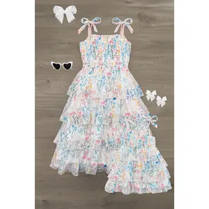 Mom & Me - Spring Floral Ruffle Dress