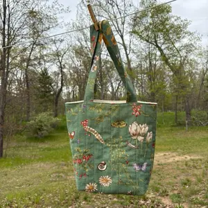 Quilted Canvas Tote Bag