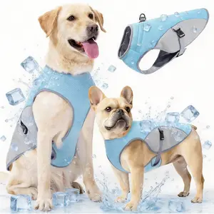 Breathable Cool Dog Shirt, Lightweight Dog Cooling Jacket with Chest Strap D-ring, Reflective Pet Vest, Pet Supplies for Outdoor Walking