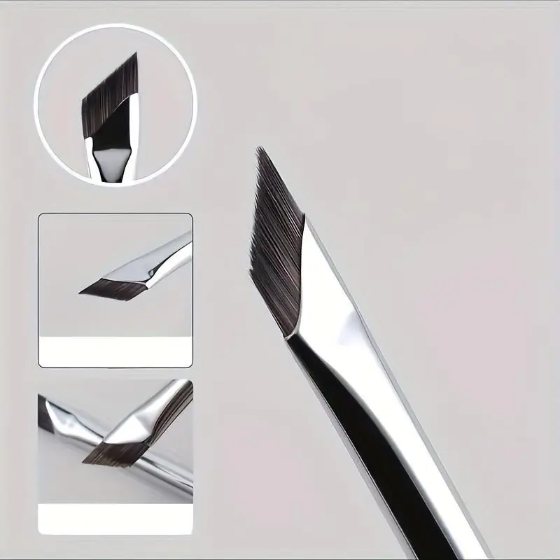 Precision Angled Eyeliner Brush, Ultra-thin Flat Sickle Design for Detailed Eye Makeup Application, Professional Makeup Tools for Women, Cosmetic Brushes