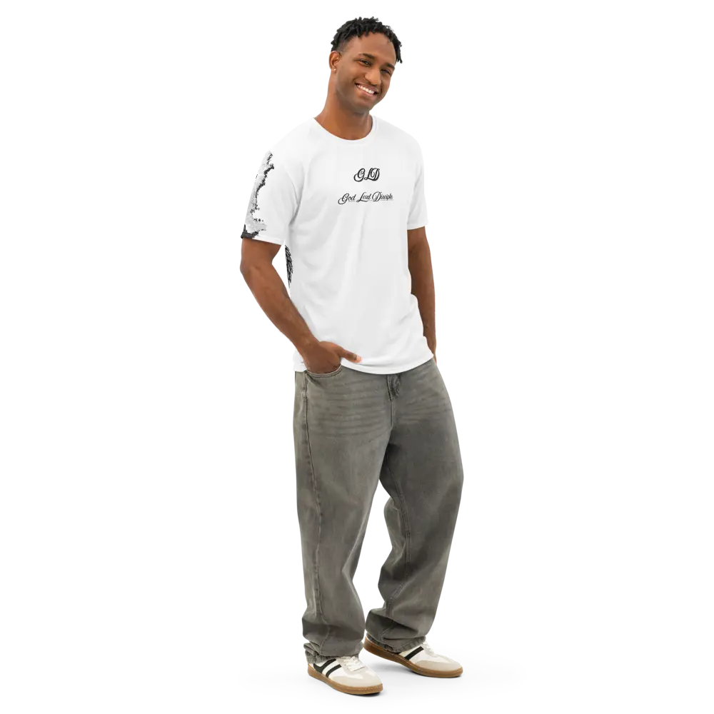Proverbs 24:16 Center Chest GLD Design ( Cotton Fabric Crew Neck T-shirt )