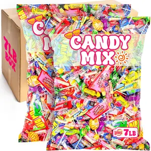 Candy Bulk - 7 Pounds - Assorted Candies - Individually Wrapped Candies - Bulk Candy for Filler Favors for Office, Goodie Bags, Birthday Parties, Goodie Bags,Camps