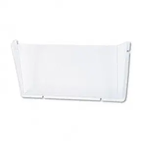 212 MAIN Unbreakable Expandable Single-Pocket Docupocket Hanging File Box - Letter Size, Transparent, Wall Mount Office Accessory, 6 1/2 in Height, 14 1/2 in Width, Ideal for Busy Environments