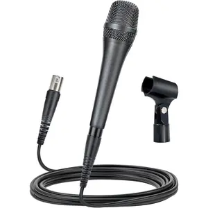AC-910 XLR Wired Vocal Microphone - Dynamic Cardioid Mic with -Engine AHNC Noise Cancelling Tech for Singing, Karaoke, Stage & Studio, Includes Microphone, Mic Clip & 14.8ft XLR