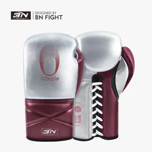 BN Wholesale Custom Boxing Gloves for Martial Arts, Microfiber Leather Professional Boxing Gloves Lace-up Adult Boxing Gloves