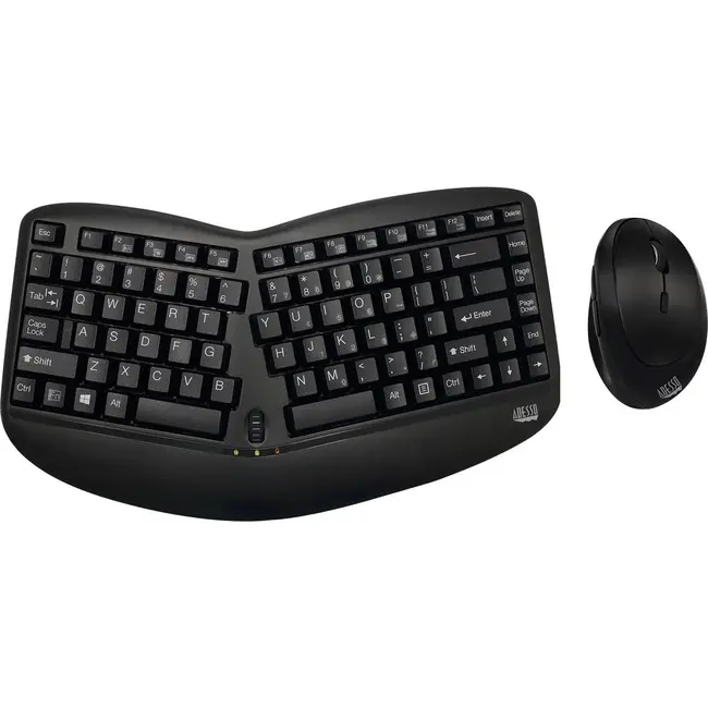 AdessoTru-Form Media Wireless Ergo Mini Keyboard & Mouse Combo 800/1200/1600DPI