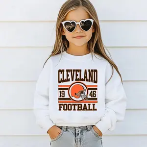 Kids Cleveland Football Sweatshirt , Cleveland Football , Vintage Cleveland City Football Youth Size Sweatshirts , Youth Heavy Blend Hooded Sweatshirt , Game Day Sweatshirt