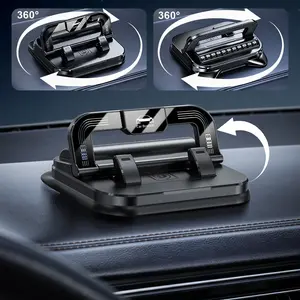 Car Phone Mount with Strong Suction Cup – 360 ° Rotation, Adjustable Viewing Angles, Anti-Slip Holder for All Phones