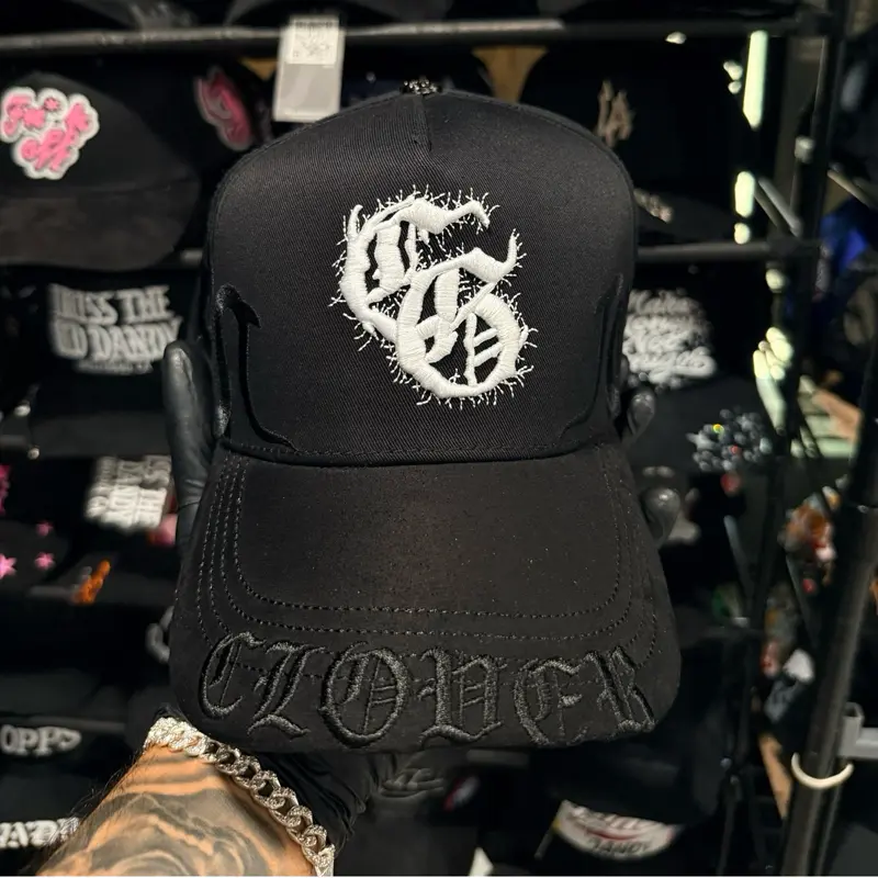 Clover hats- black and white