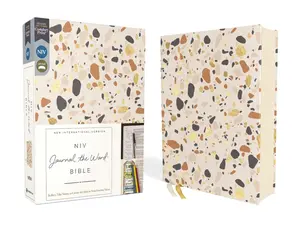 Niv, Journal the Word Bible (Perfect for Note-Taking), Cloth Over Board, Cream, Red Letter, Comfort Print: Reflect, Take Notes, or Create Art Next to -- Zondervan - Bible