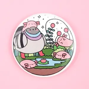 Axolotl Terrarium Poe Magnet