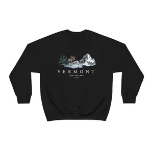 Vermont Sweatshirt, Vermont Gifts, Vermont Bachelorette Cotton Fabric Fit Smooth Crewneck Womenswear