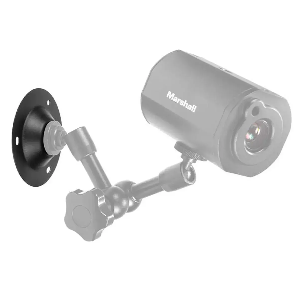 Marshall Electronics Durable Camera Security Wall Mount Plate, 1/4" Screw Hole, Includes 3 Screws, Camera Accessories