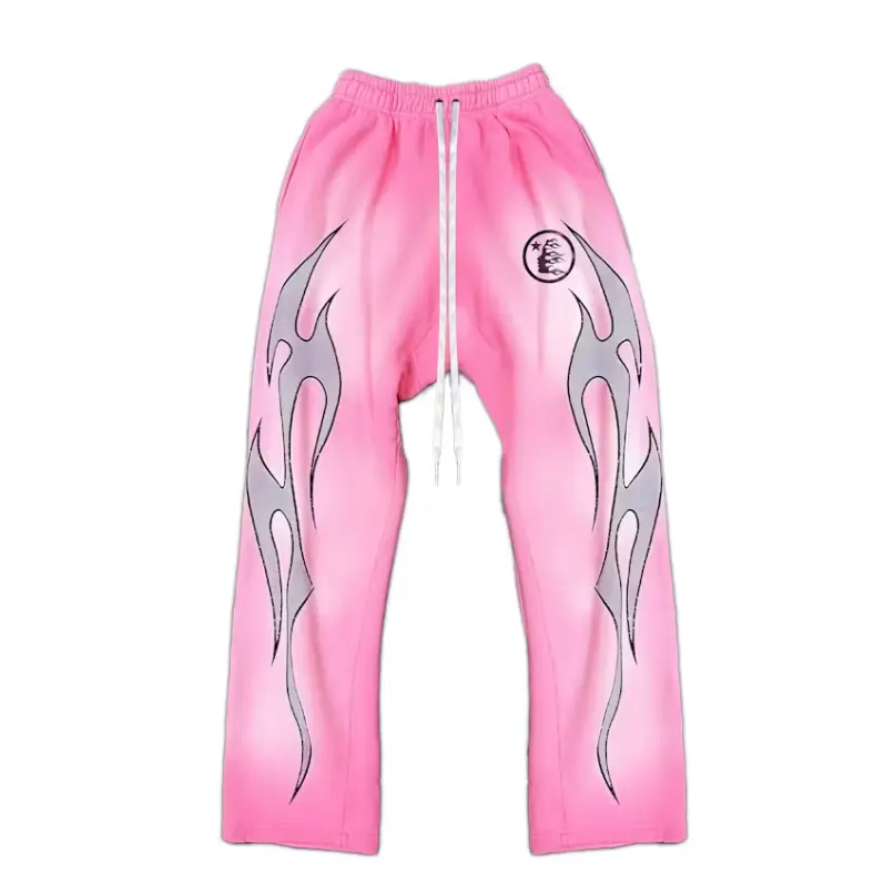 HELLSTAR PINK FLAME SWEATPANTS