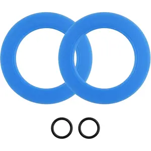 2 Pack Toilet Flush Valve Seal, Upgraded Silicone Material Specific fit for American Standard & Eljer-Compatible with7301111-0070A, Flush Valve Seal Kit Replacements with O Ring