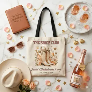 Custom Bride Club Bachelorette Tote – Personalized Name & Location