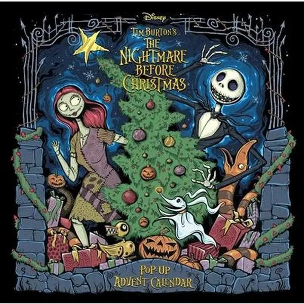 The Nightmare Before Christmas Interactive Advent Calendar Pop-Up Book - Insight Editions, Hardcover, 0-Sally Themed, Countdown to Christmas, Fascinating Facts About Halloween Town