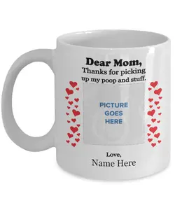 Dear Mom Mug - Custom Photo Mug