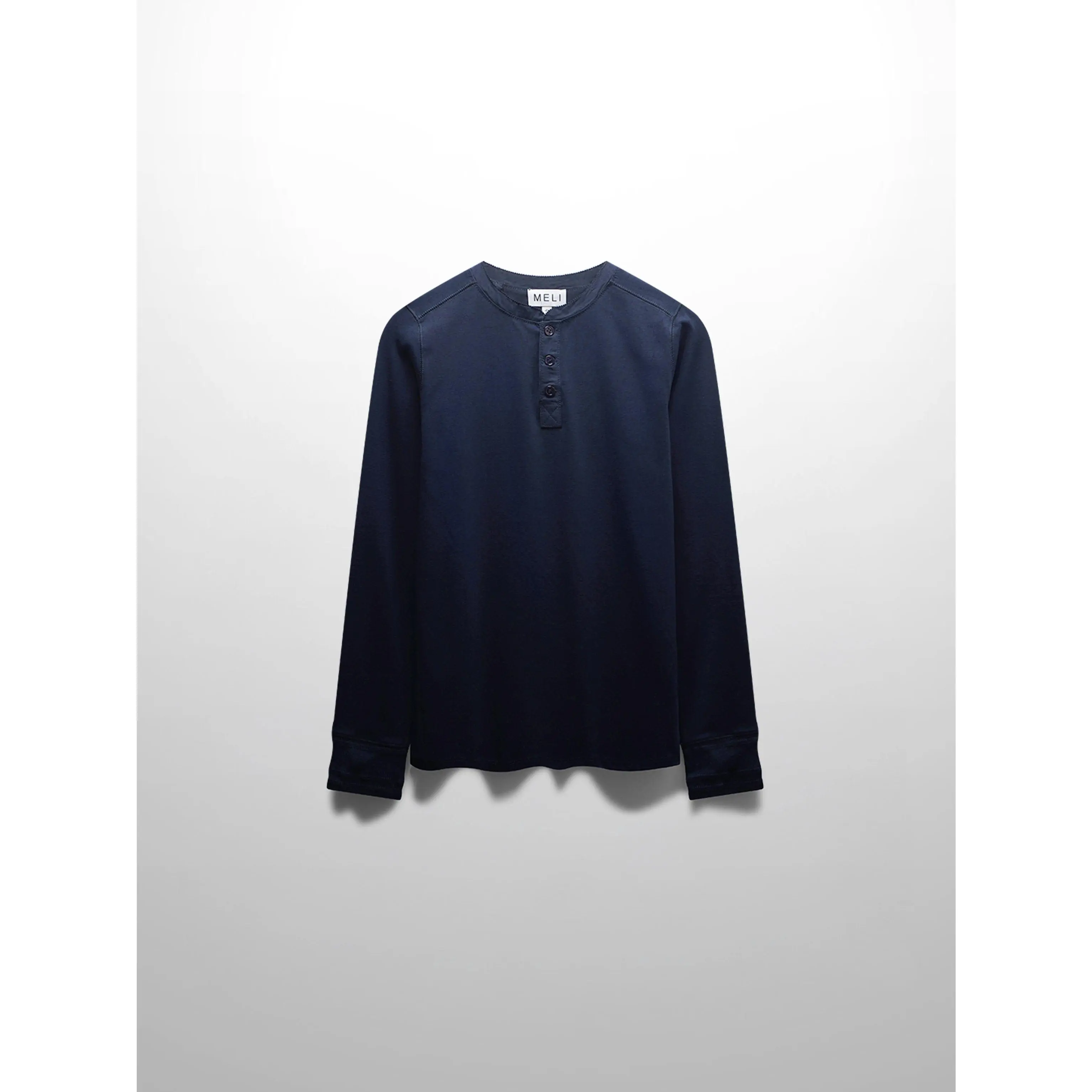 Trim Detail Henley-Navy