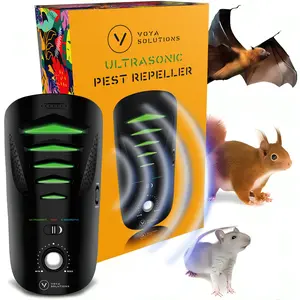 PestJet 2025 Powerful Mouse Rat Bat Squirrel Insects Repellent - Outdoor/Indoor - Electronic Ultrasonic Pest Control Electromagnetic Waves Repellent