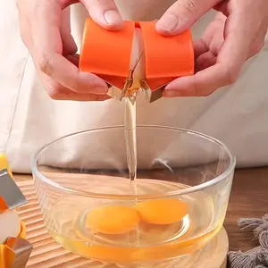 1pcs Egg Sheller Tool with Pressing Plate - Portable Remover Suitable for Hard-Boiled Eggs, Compact Egg Peeler for Travel & Kitchen, Hygienic Removal Tool, Cracking Tool (Plastic)