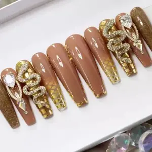 24pcs False Nails Ballerina｜Long