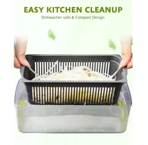 ADOV Mandoline Slicer for Kitchen, Vegetable Chopper with Container, 14 in 1 Multifunctional Food Chopper, 7 Blade Onion Cucumber Slicer Vegetable Cutter for Salad, Potato Essential Kitchen Gadgets