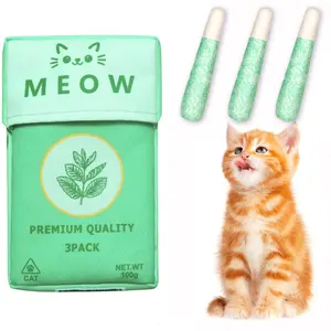 Cats catnip  Novelty Cigarette-Shaped Cat Toy, 1 Pack - Interactive Squeaky Chew Stick for Kittens, Small & Medium fun Plush