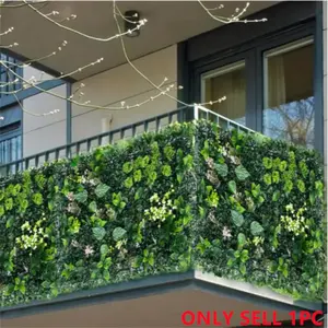 Lifelike Artificial Grass Wall Panel, Bionic Design for Indoor & Outdoor Decor, Perfect for Weddings, Parties, Gardens, Garden Border Fence