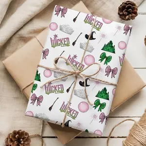 Wicked Wrapping Paper, For Good Wrapping Paper, Changed For Good Wrapping Paper, Elphaba And Glinda Gift Wrap, Christmas Gifts