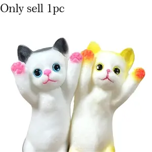 Cute Cat Shape Stress Relief Toy, Soft Plush Stretchable Fidget Toy, Anxiety Relief Gift for Kids, Office Learning Relaxation Tool