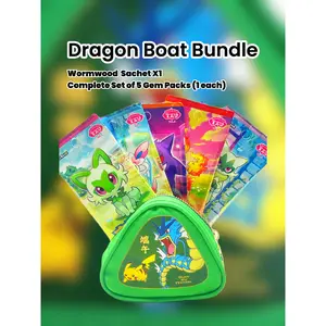 2026 Pokémon Wormwood Sachet Dragon Boat Festival Themed Chinese Bundle sealed with 151C PACKS and GEM PACK Series Loose Pack Break from BOX