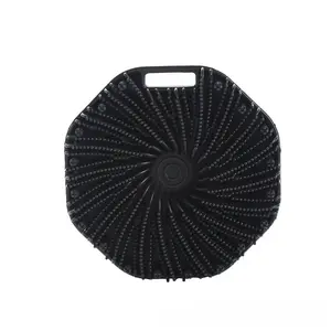 Silicone Hexagonal Bath Brush with Hanging Hook for Easy Storage and Hygiene