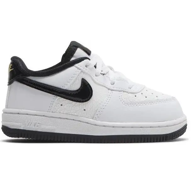 Toddler's Nike Air Force 1 LV8 White/Black-Pure Platinum (DQ0550 100)