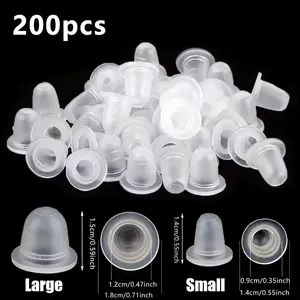 200pcs Soft Silicone Tattoo Ink Cups — Pigment Holders, Needle-Friendly, Durable Design for Artists & Beginners, Tattoo Accessories, Tattoo Supplies.