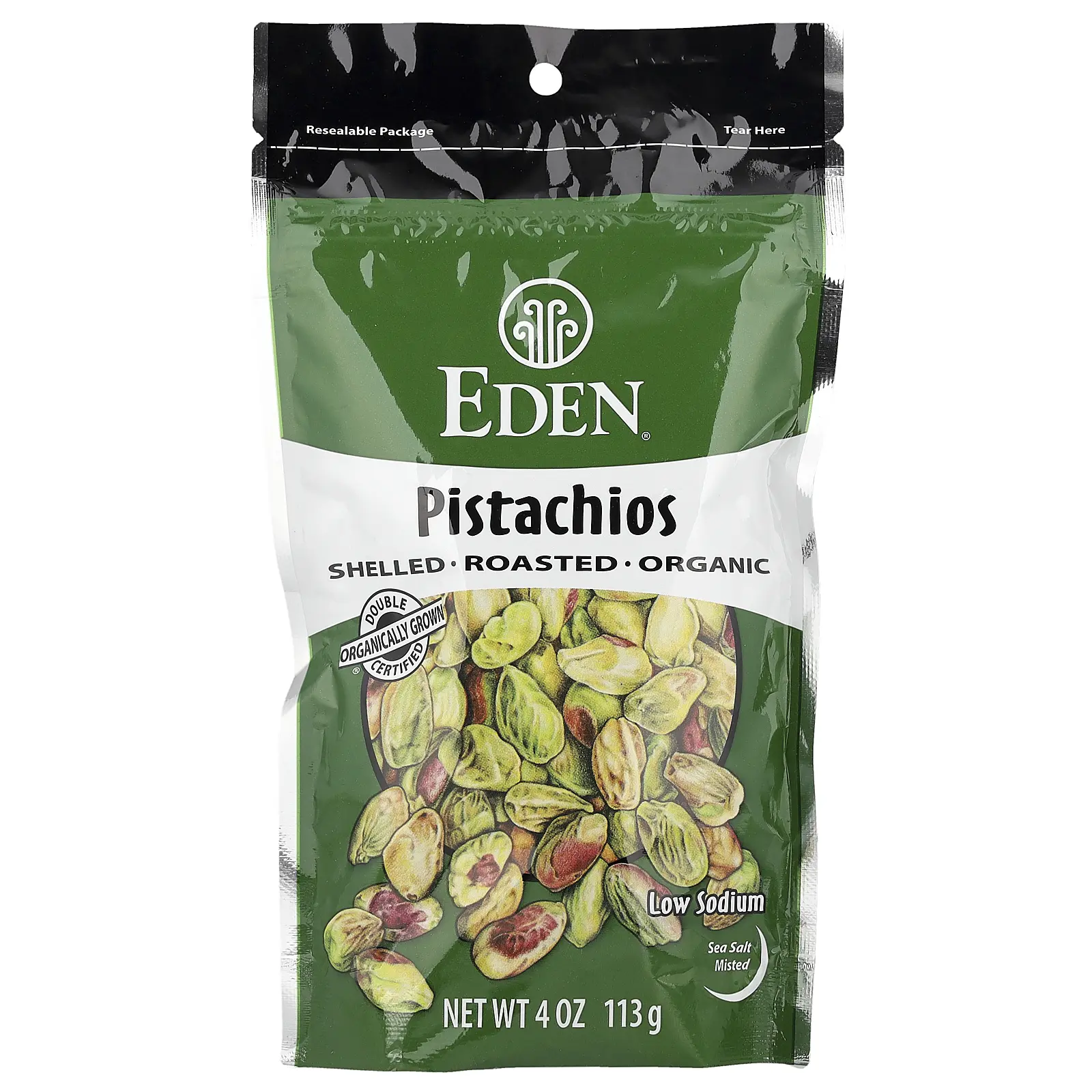 Eden Foods Organic Pistachios, Sea Salt Misted, 4 oz (113 g) Eden Foods Organic Pistachios, Sea Salt Misted, 4 oz (113 g)