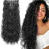 6pcs 20-Inch Wave Synthetic Hair Clips, Easy-To-Wear Clip-On Extensions, Long Mermaid Wave Style for Women, Daily Use, Wavy Synthetic Hairpiece, Synthetic Hair Pieces