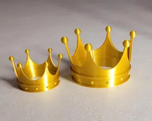 Gold Crown Decoration Queen Princess Prince King Royalty Royal Gift Cake Topper