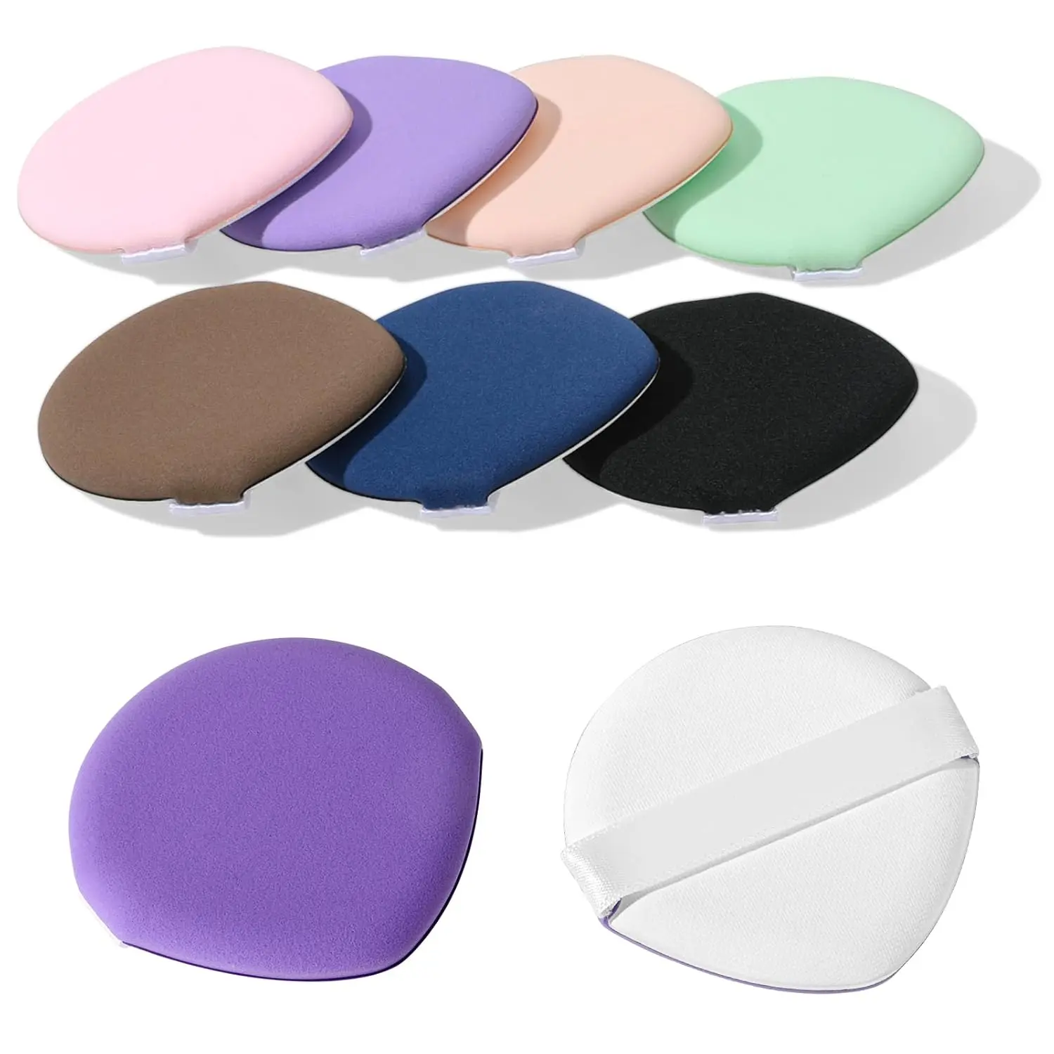 7Pcs  Makeup Sponge Puff Air Cushion Makeup Puffs for Foundation Concealer Teardrop Mix Setting Powder Puff Makeup Cushion Puff Foundation Sponge Blender Sponge for Liquid, Cream, and Powder