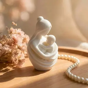 Mother Hugging Plastic Sculpture, Modern Home Decor for Living Room Bedroom Office, Perfect Mother's Day Gift