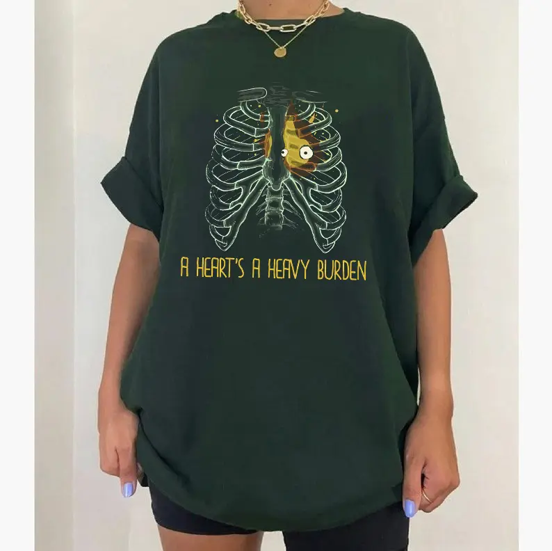 A Heart's A Heavy Burden T-shirt  | Sophie Hatter Quote | Miyazaki Shirt | Anime Shirt | Howls Castle Shirt | Anime