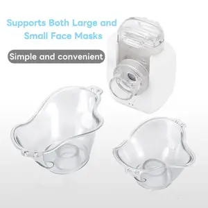 Portable Nebulizer Machine, Silent Ultrasonic Mesh Nebulizer for Kids & Adults, Handheld Rechargeable Personal Steam Inhaler for Travel & Home Relief (Includes Masks)