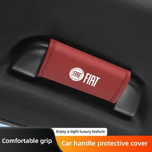 2Pcs Car Roof Handle Protective Cover Pull Gloves Interior Accessories For FIAT Abarth Pulse Panda Tipo Strada 600 500X Mobi Doblo Fullback Freemont Toro Qubo Fiorino Aegea Punto