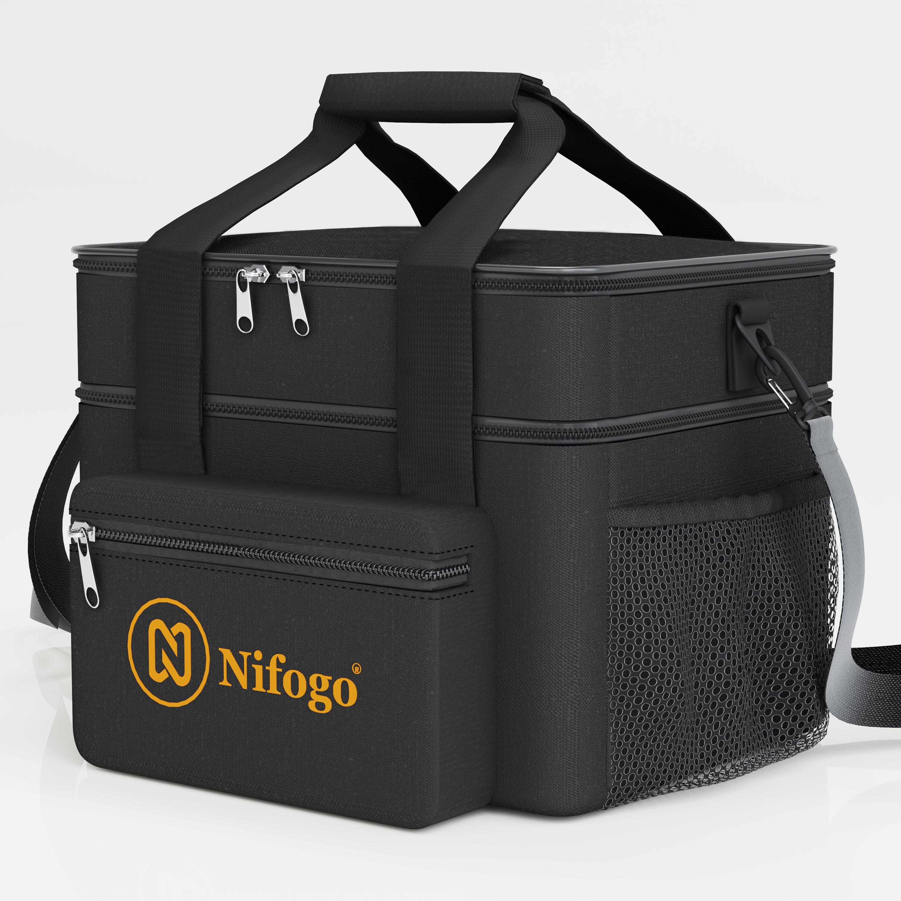 Nifogo 15L Insulated Lunch Bag - Thermal, Leakproof, Water Resistant Portable Cooler Tote for Women, Work & Picnic, Large Capacity Versatile Insulated Bento Bag, Lunch Bags Women