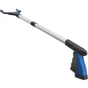 2024 Upgrade PowerGrip T9, Grabber Reacher Tool, Wide Jaw, Foldable, Steel Cable, with 96 Grip Points for Firm Grip, 32" with Magnet