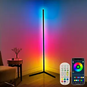 LED Atmosphere Floor Lamp, Decorative Ambient Light, APP Control, Remote Tuner, Changes Lighting Mode with Music Rhythm